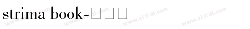 strima book字体转换